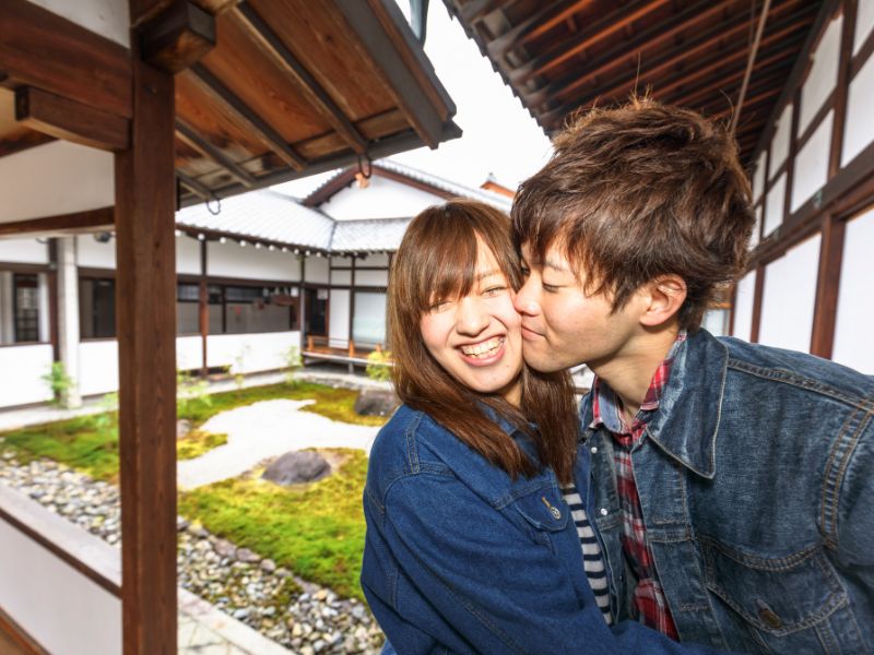 カフェデートの様子